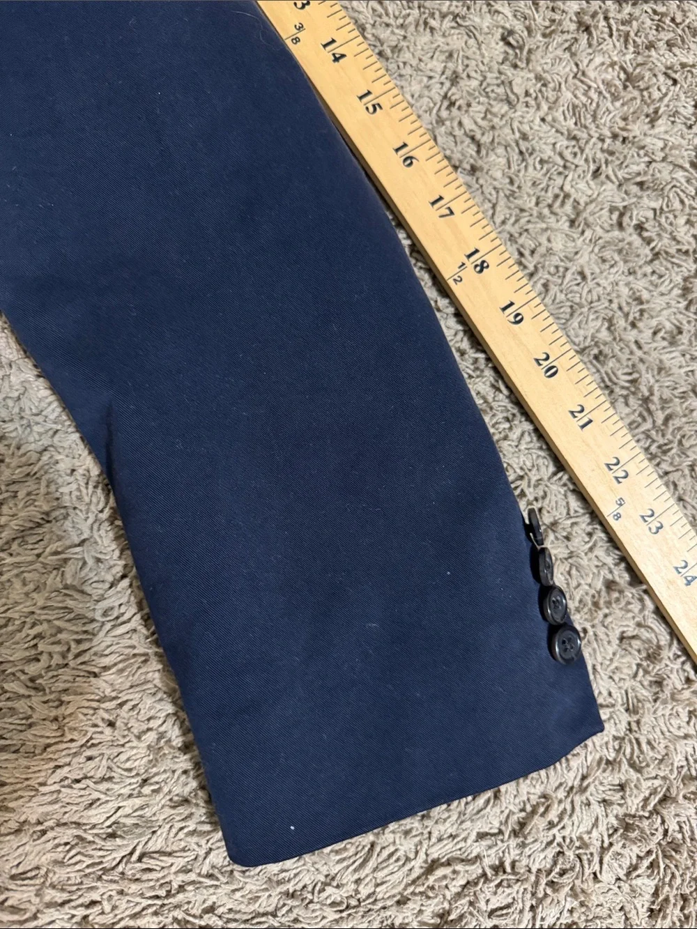 Polo Ralph Lauren Men's Navy Cotton Blazer size 40R Tailored Classic Capsule